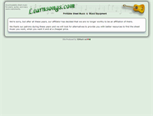 Tablet Screenshot of learnsongs.com